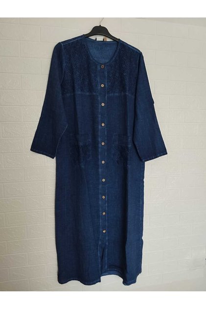 1St Quality, Washed Cotton, Buttoned Ferace/Pardesu
