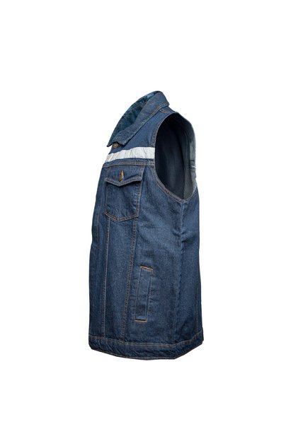 Summer Denim Vest Reflective