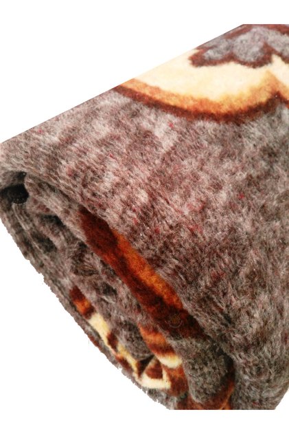 Haki Lüks Peluş Uşak Battaniyesi