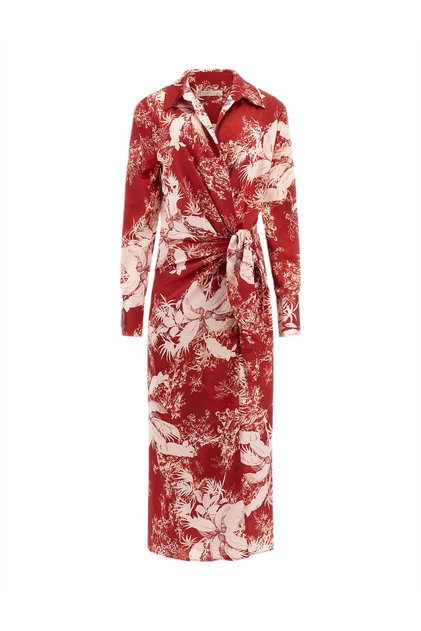 GUESS DOROTHEE DRESS rochie dama rosie