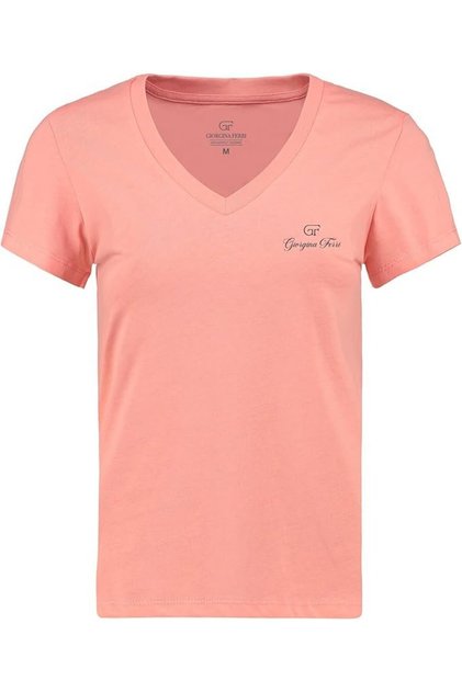 Premium Women's Ess Logo V-Neck Tee T-Shirt Irina