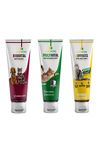 Zoovital Malt Paste Kedi Macunu 100 Gr + Multivitamin 100 Gr +