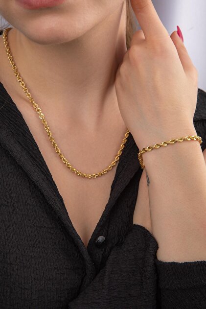 14 Ayar Altın Işıltılı Burgu Set 3.90 mm