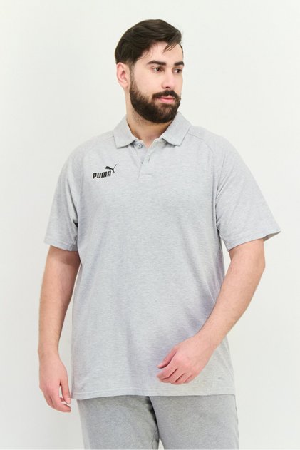 Men Sportswear Fit Short Sleeve Golf Polo Shirts, Heather Grey