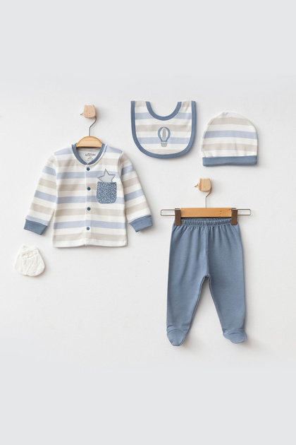 Baby Boy Blue Balloon 5-Piece Hospital Exit