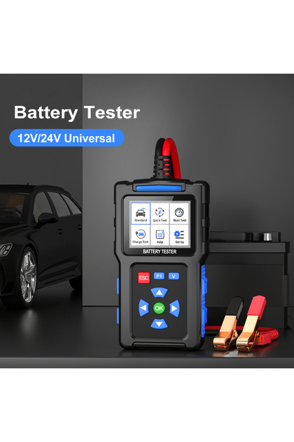 12V24V Car Battery Tester Automotive Battery Tester 20-2000 CCA 10AH-300AH Lead-acid AGM Flat AG...