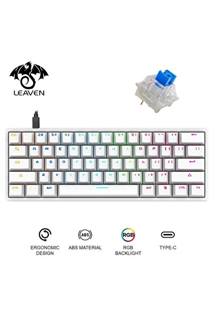 valkyrie Leaven K620 Blue Switch Mekanik Gaming Oyun Klavyesi RGB