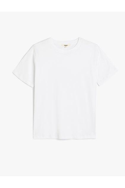 Short Sleeve Crew Neck Cotton Basic T-Shirt