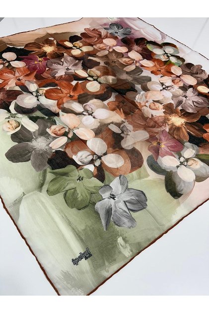 Fresh Soft Cotton Scarf - 05082 90 X 90 15 Tile - Green