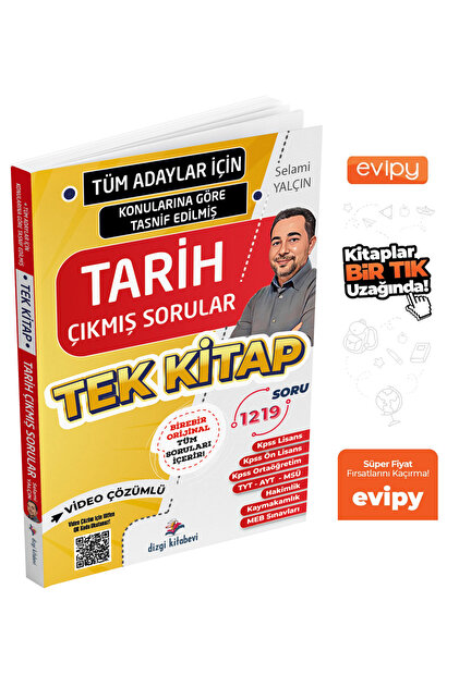 Dizgi Kitap 2025 Tüm Adaylar İçin Tarih Tek Kitap Konularına Göre