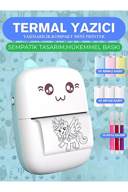 nextbuy Mini Fotoğraf Yazıcı Kablosuz Etiket Yazıcı Baskı Makinesi