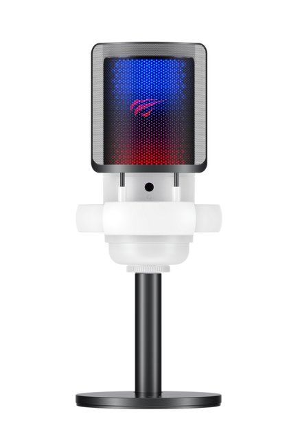 Gamenote GK50 RGB Yayıncı Mikrofon - 24bit/192kHz - Kardioid - Gürültü Engelleme - Type-C + 3.5mm