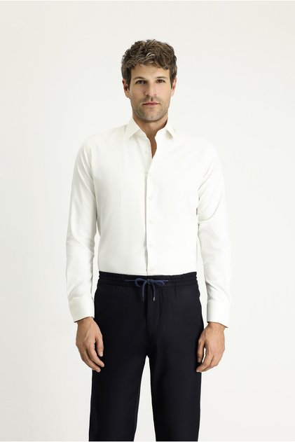 Long Sleeve Slim Fit Slim Fit Classic Cotton Shirt