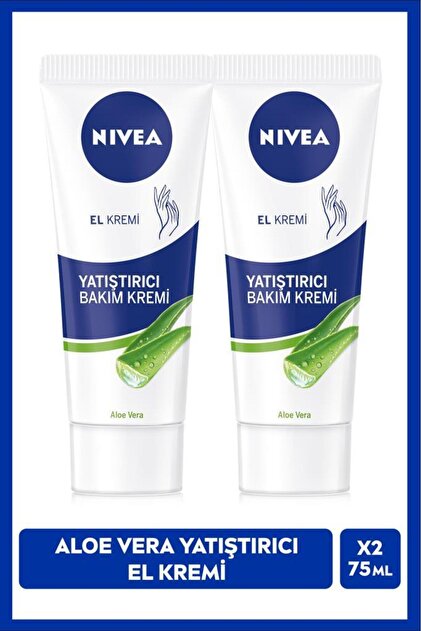 NIVEA Yatıştırıcı El Bakım Kremi Aloe Vera 75ml, Nemlendirici