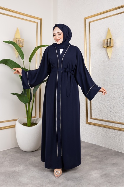 【２点おまとめ】/cyoucyoちょうちょネイビー/バニティ Moda MSK Taşlı Dubai İpeği Abaya Lacivert - Fiyatı, Yorumları