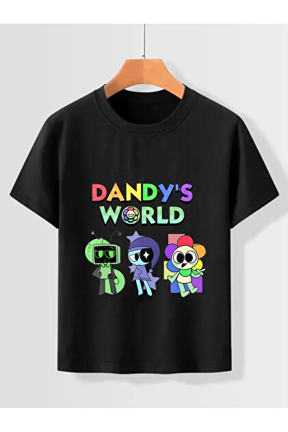 GALASHOP Dandys World Cartoon Print T-Shirts - Fiyatı, Yorumları