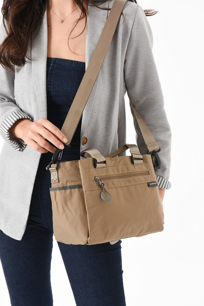 Women's Parachute Fabric Adjustable Cross Strap Hand and Shoulder Bag