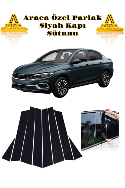 Fiat Egea Araca Özel Parlak Siyah Kapı Sütunları