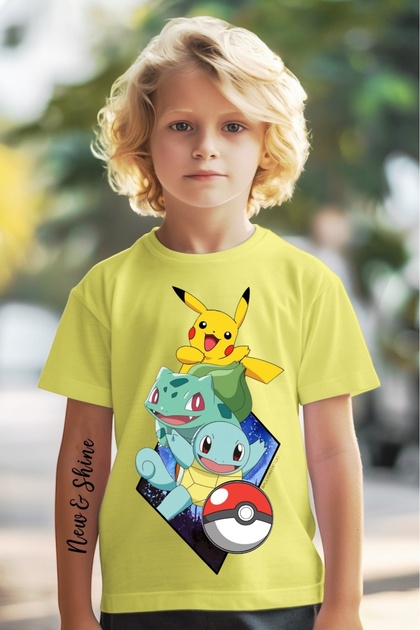 Pokemon Printed Oversized Kids T-Shirt