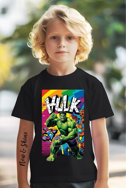 Hulk Printed Oversize Kids T-Shirt