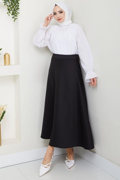 Fusta Mevlana neagră HM2716