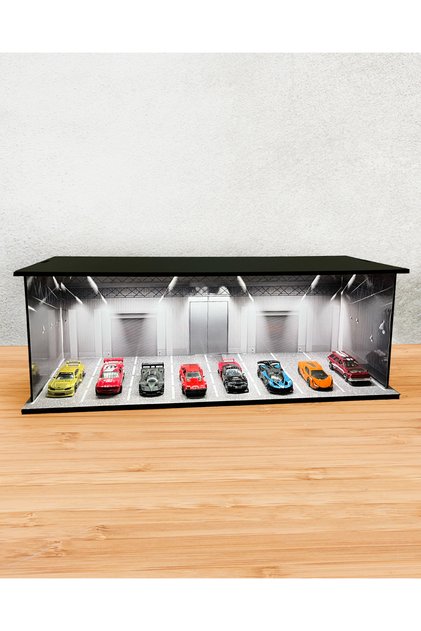 LED AYDINLATMALI HOTWHEELS ARABA KOLEKSİYON VİTRİNİ