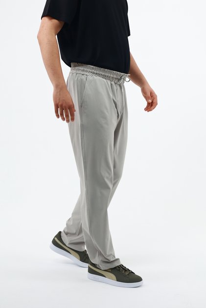 Cushy Cool Men's Oversize Loose Cut Parachute Pants, Gabardine Wide Loose Leg Baggy Pants