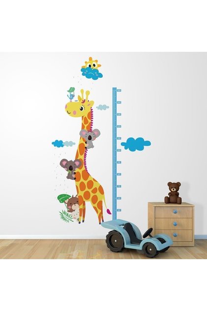 Giraffe and Koala Height Gauge Sticker Set