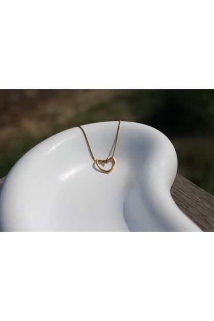 Gold Knot Heart Necklace