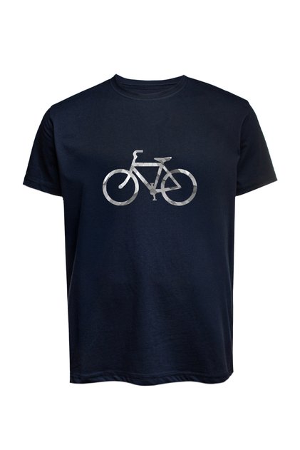 Unisex Bicycle Printed T-Shirt Cotton Combed Cotton Single Jersey Basic