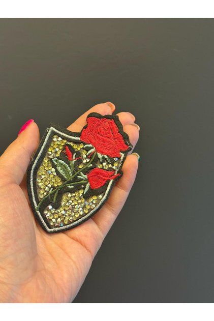 7X4 cm Iron-On Stick-On Stone Arma Sewing Applique