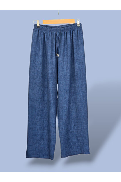 Linen Pant Large Size Comfortable Fit Without Cover Waist Elastic Size 40-50