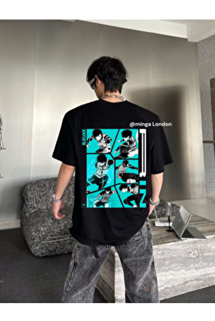 Minga London Siyah Blue Lock Seishiro Nagi Player Sırt Baskılı