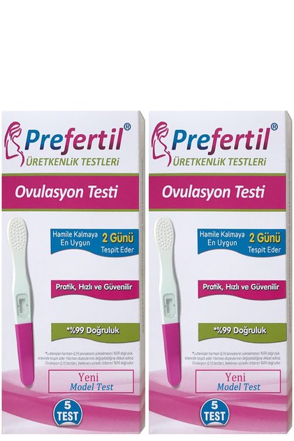 Ovulasyon Yumurtlama Testi - [ 2 Kutu = 10 Test ]