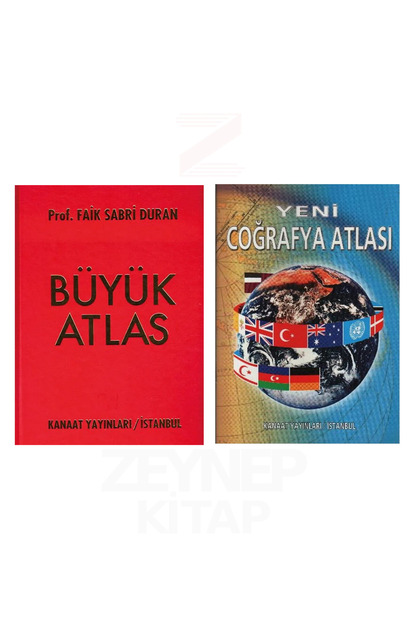 Yeni Coğrafya Atlası ve Prof. Faik Sabri Duran Büyük Atlas(CİLTLİ) 2'li Set