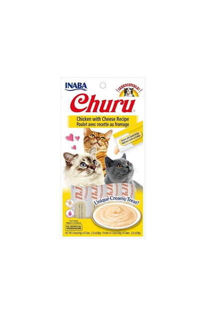 Inaba Churu Chicken with Chees Recipe Cat Treat - 4 Tubes (56g)