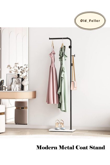 Modern Freestanding Coat Rack | 3-Hook Design for Multiple Rooms