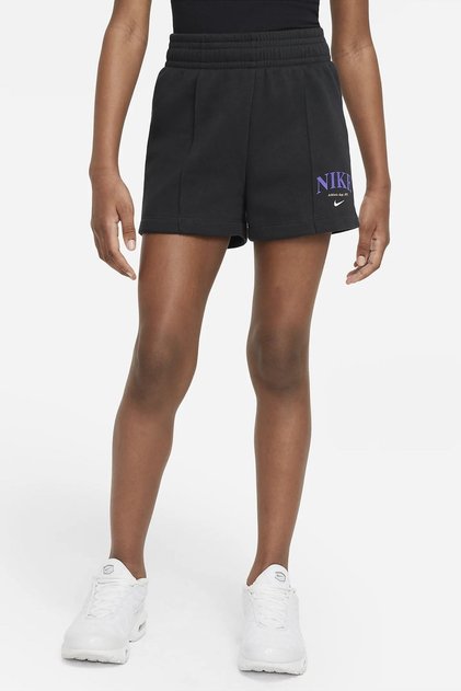 Sportswear Girls Shorts Black Pamuklu Kız Çocuk Şortu Siyah