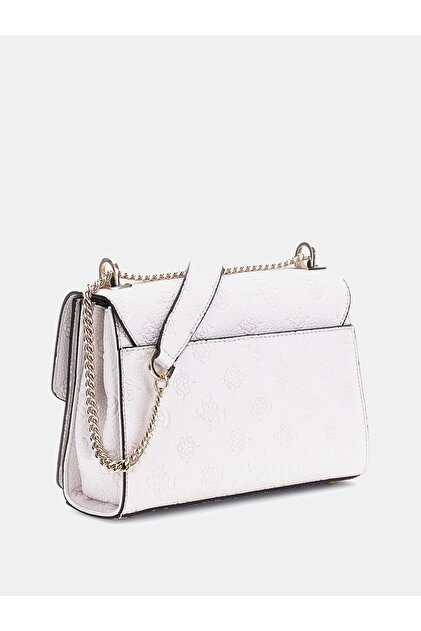 Guess CRESIDIA CNVRTBLE XBODY FLAP Kadın Beyaz Çapraz Çanta