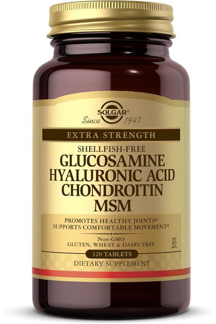 , Glucosamine Hyaluronic Acid Chondroitin MSM (Shellfish-free), 120 Tablets