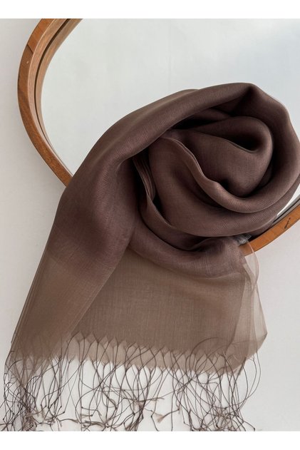 Silk Double Layer Tulle Shawl