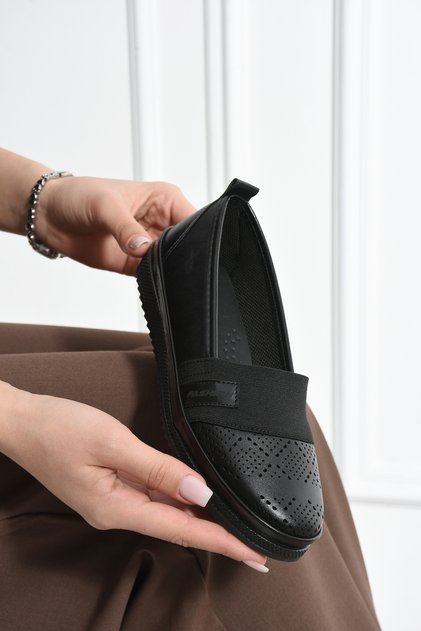 Milene Lastik Detaylı Günlük Detaylı Comfort Babet Ortopedic Rahat Ayakkabı