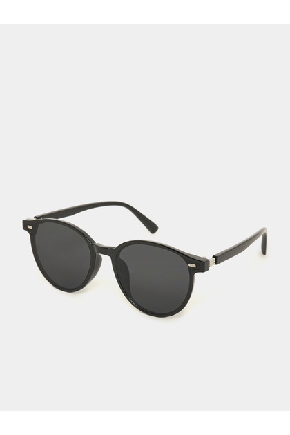 Solid Round Sunglasses