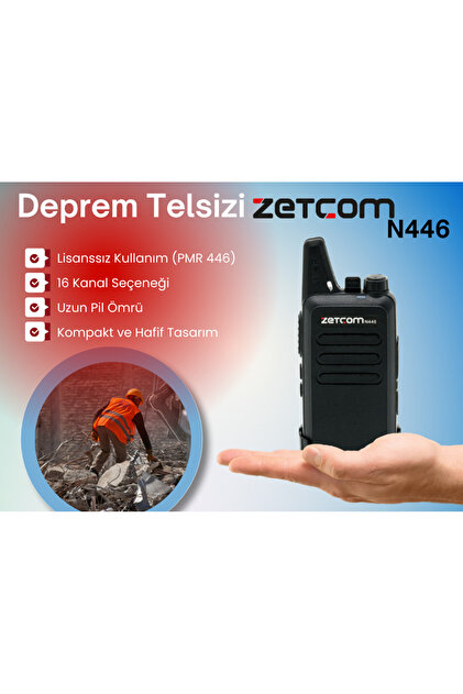 ZETCOM Deprem Telsizi Zetcom N446 2Li Paket - Fiyatı, Yorumları