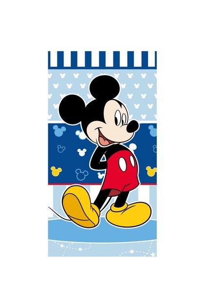 Prosop de baie pentru copii, 100% bumbac, 70x140 cm, multicolor, Mickey Mouse