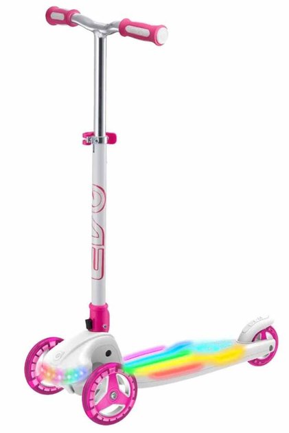 Evo 3 Tekerlekli Katlanabilir Colour Burst Işıklı Scooter 5 yaş ve üzeri