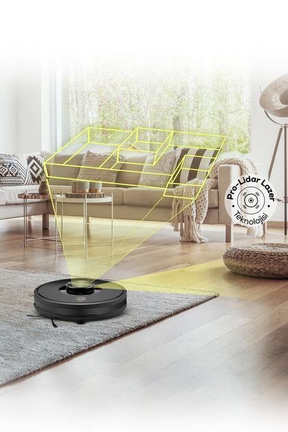 Karaca Vantuz Off-Road RS007 2 in 1 Haritalamalı ve Moplu Vacuum