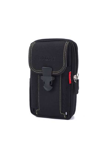 Black Style 1 Man Belt Pouch Mobile Phone Bag Holster Bag Molle Waist Bag Pack Small Tactical Duty B