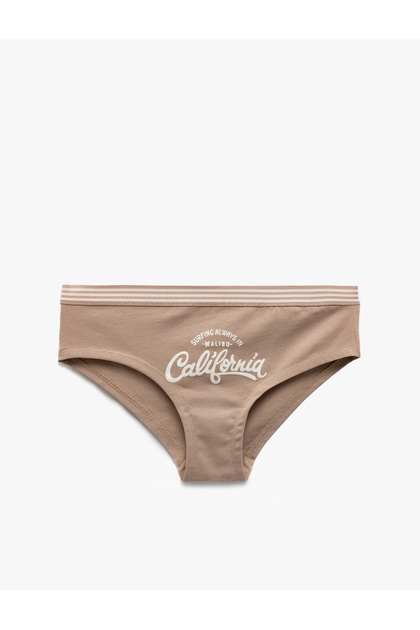 Printed Cotton High Waist Hipster Panties