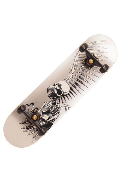 Skateboard Eagle Skull 79x20 cm, cu roti PU, ABEC-11, cadru aluminiu